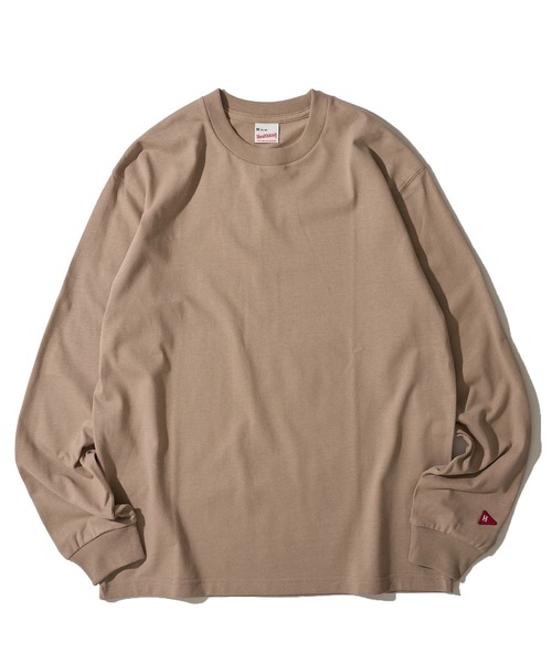 Healthknit（ヘルスニット）の「【Healthknit】オープンエンドドライロングスリーブTシャツ（Tシャツ/カットソー・メンズ・ブラック/オフホワイト/ベージュ・MEDIUM/LARGE/X-LARGE）」の8枚目の写真