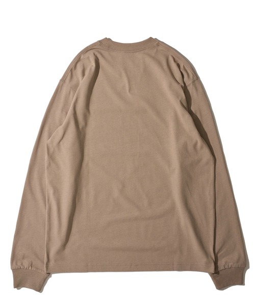 Healthknit（ヘルスニット）の「【Healthknit】オープンエンドドライロングスリーブTシャツ（Tシャツ/カットソー・メンズ・ブラック/オフホワイト/ベージュ・MEDIUM/LARGE/X-LARGE）」の9枚目の写真