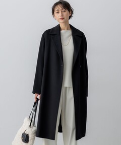 セール】SHIPS any: スタンド & ダブル カラー コート 24FW（その他