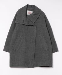 Viviene Westwood ウールコート グレー レディス Vivienne Westwood(ヴィヴィアンウエストウッド) 変形ウール