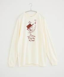 【水森亜土】刺繍ロングスリーブTシャツ