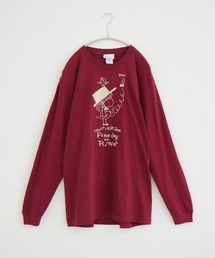 Paradise Picnic | 【水森亜土】刺繍ロングスリーブTシャツ(Tシャツ/カットソー)