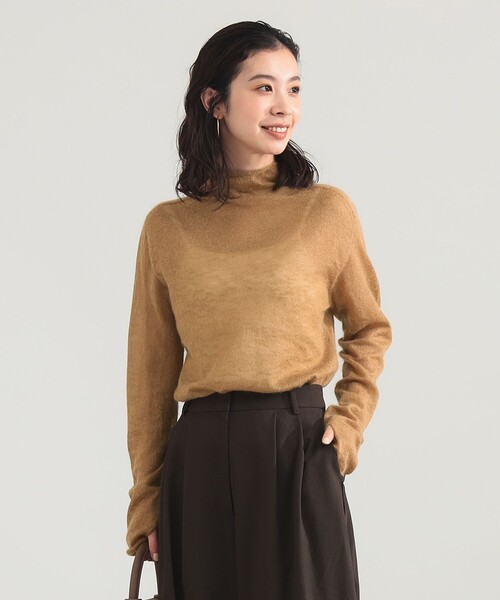 Demi-Luxe BEAMS（デミルクス ビームス）の「【1/15再値下げ】モヘヤ オフ タートル プルオーバー（ニット/セーター・レディース・ブラウン系その他4/グレー/サックスブルー・ONE SIZE）」の2枚目の写真