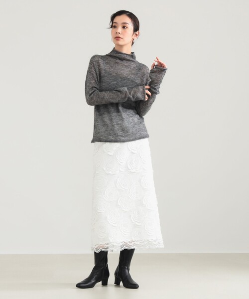 Demi-Luxe BEAMS（デミルクス ビームス）の「【1/15再値下げ】モヘヤ オフ タートル プルオーバー（ニット/セーター・レディース・ブラウン系その他4/グレー/サックスブルー・ONE SIZE）」の5枚目の写真