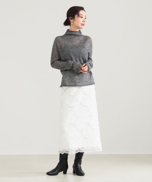 Demi-Luxe BEAMS（デミルクス ビームス）の「【1/15再値下げ】モヘヤ オフ タートル プルオーバー（ニット/セーター・レディース・ブラウン系その他4/グレー/サックスブルー・ONE SIZE）」の6枚目の写真