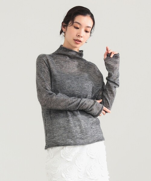 Demi-Luxe BEAMS（デミルクス ビームス）の「【1/15再値下げ】モヘヤ オフ タートル プルオーバー（ニット/セーター・レディース・ブラウン系その他4/グレー/サックスブルー・ONE SIZE）」の7枚目の写真