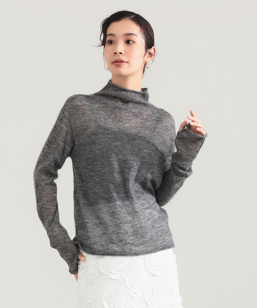 Demi-Luxe BEAMS（デミルクス ビームス）の「【1/15再値下げ】モヘヤ オフ タートル プルオーバー（ニット/セーター・レディース・ブラウン系その他4/グレー/サックスブルー・ONE SIZE）」の8枚目の写真