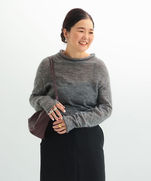Demi-Luxe BEAMS（デミルクス ビームス）の「【1/15再値下げ】モヘヤ オフ タートル プルオーバー（ニット/セーター・レディース・ブラウン系その他4/グレー/サックスブルー・ONE SIZE）」の13枚目の写真