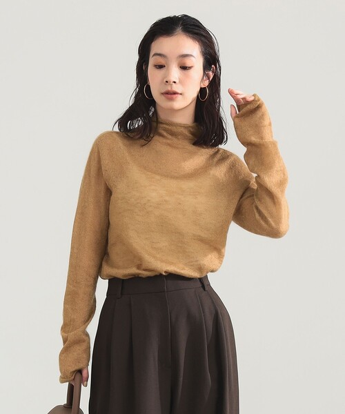 Demi-Luxe BEAMS（デミルクス ビームス）の「【1/15再値下げ】モヘヤ オフ タートル プルオーバー（ニット/セーター・レディース・ブラウン系その他4/グレー/サックスブルー・ONE SIZE）」の18枚目の写真