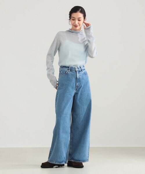 Demi-Luxe BEAMS（デミルクス ビームス）の「【1/15再値下げ】モヘヤ オフ タートル プルオーバー（ニット/セーター・レディース・ブラウン系その他4/グレー/サックスブルー・ONE SIZE）」の21枚目の写真