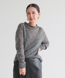 Demi-Luxe BEAMS | 【1/15再値下げ】モヘヤ オフ タートル プルオーバー(ニット/セーター)
