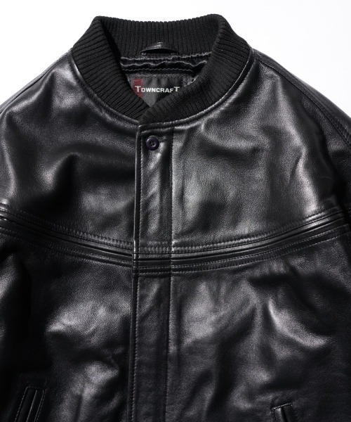 TOWNCRAFT（タウンクラフト）の「TOWN CRAFT タウンクラフト / LEATHER DERBY JACKEY（ブルゾン・メンズ・ブラック・LARGE/MEDIUM）」の14枚目の写真