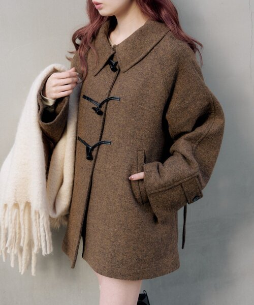 お気に入り1万人突破！/ベスト付き】ダッフルフレアコート（その他