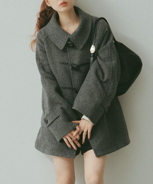 セール】【ベスト付き】ダッフルフレアコート（その他アウター