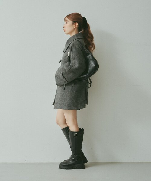 お気に入り1万人突破！/ベスト付き】ダッフルフレアコート（その他