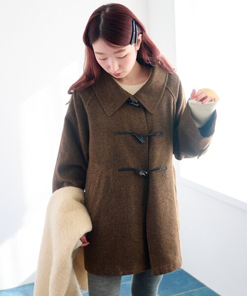 セール】【ベスト付き】ダッフルフレアコート（その他アウター