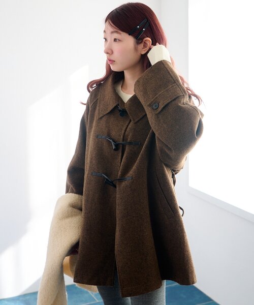 セール】【ベスト付き】ダッフルフレアコート（その他アウター