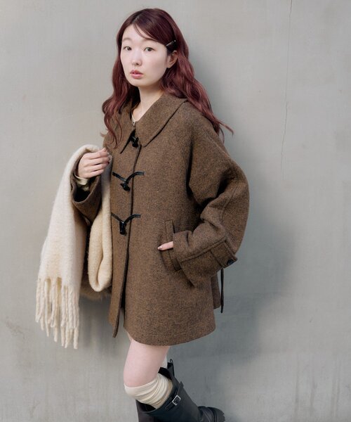 Kastane（カスタネ）の「【ベスト付き】ダッフルフレアコート（その他