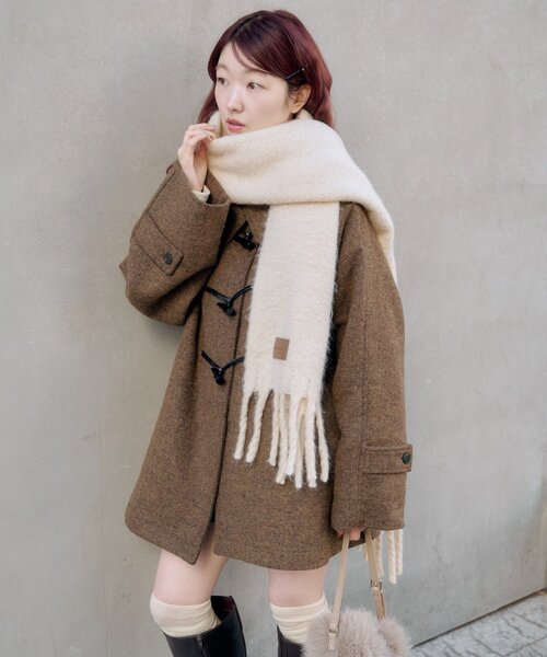 セール】【お気に入り1.5万人突破！/ベスト付き】ダッフルフレアコート