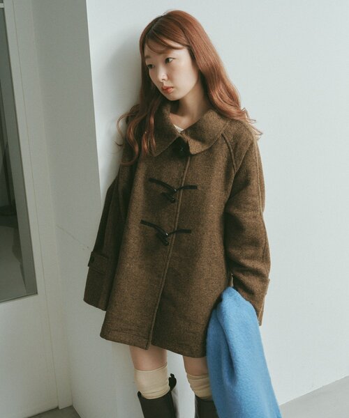 セール】【ベスト付き】ダッフルフレアコート（その他アウター