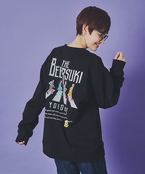 JACKROSE（ジャックローズ）の「YOIDORE BEER SUKI ｸﾙｰﾈｯｸｽｳｪｯﾄ（スウェット・メンズ・ブラック/グリーン・M/XL/L）」の6枚目の写真