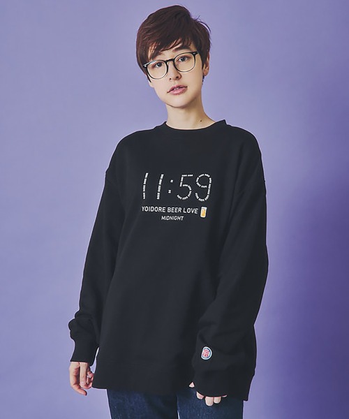 JACKROSE（ジャックローズ）の「YOIDORE BEER SUKI ｸﾙｰﾈｯｸｽｳｪｯﾄ（スウェット・メンズ・ブラック/グリーン・M/XL/L）」の3枚目の写真