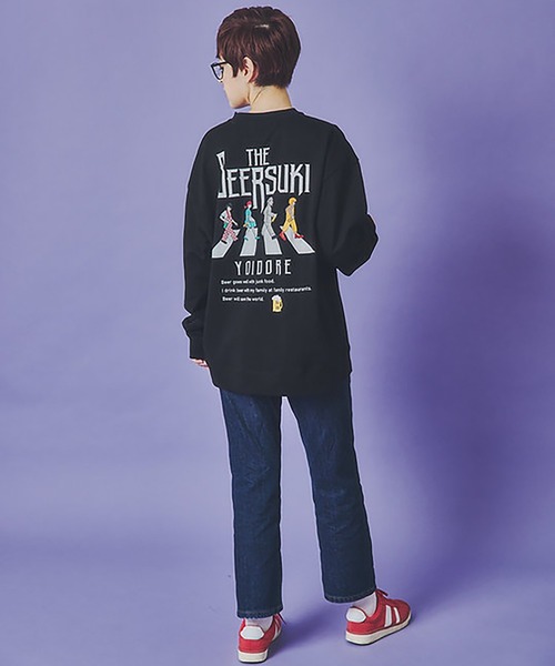 JACKROSE（ジャックローズ）の「YOIDORE BEER SUKI ｸﾙｰﾈｯｸｽｳｪｯﾄ（スウェット・メンズ・ブラック/グリーン・M/XL/L）」の10枚目の写真
