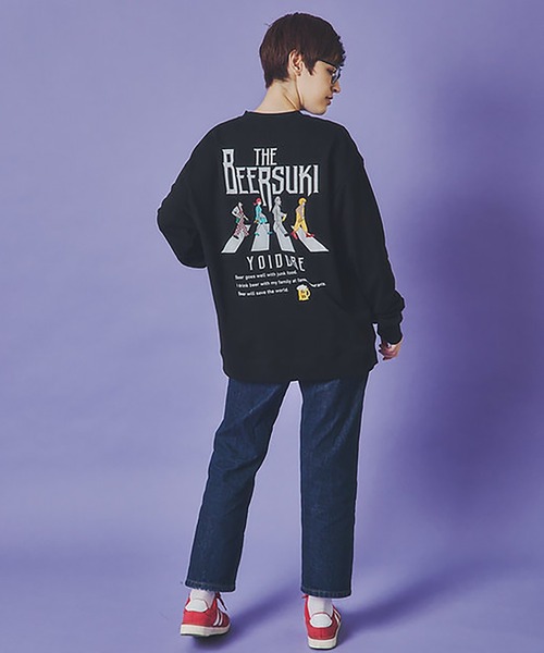 JACKROSE（ジャックローズ）の「YOIDORE BEER SUKI ｸﾙｰﾈｯｸｽｳｪｯﾄ（スウェット・メンズ・ブラック/グリーン・M/XL/L）」の11枚目の写真