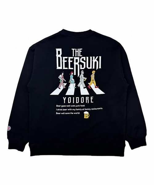 JACKROSE（ジャックローズ）の「YOIDORE BEER SUKI ｸﾙｰﾈｯｸｽｳｪｯﾄ（スウェット・メンズ・ブラック/グリーン・M/XL/L）」の18枚目の写真
