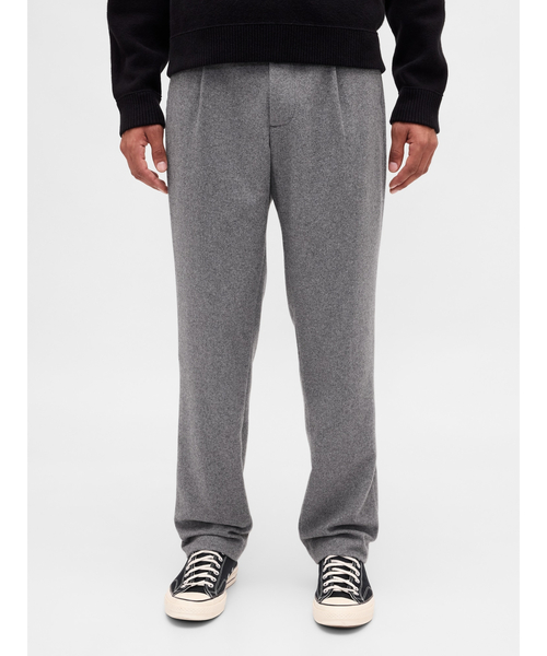 GAP（ギャップ）の「ウールブレンド リラックスフィット ストレート トラウザーパンツ（その他パンツ・メンズ・ライトグレー/ブラック/ブラウン・28W 30L/29W 30L/30W 30L/31W 30L/31W 32L/32W 30L/32W 32L/33W 32L/34W 32L/36W 32L）」の2枚目の写真