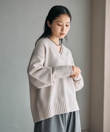 LEPSIM | 5ゲージアンゴラMIXレイヤープルオーバー 582398(ニット/セーター)