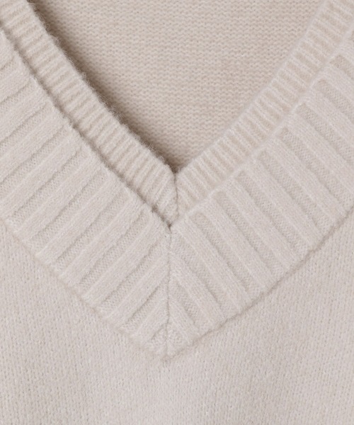 LEPSIM（レプシィム）の「5ゲージアンゴラMIXレイヤープルオーバー　582398（ニット/セーター・レディース・ブラウン/グレー/ライトイエロー/ホワイト系その他・FREE）」の14枚目の写真