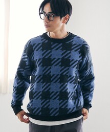 coen | ショートフェザーニットプルオーバー(ニット/セーター)