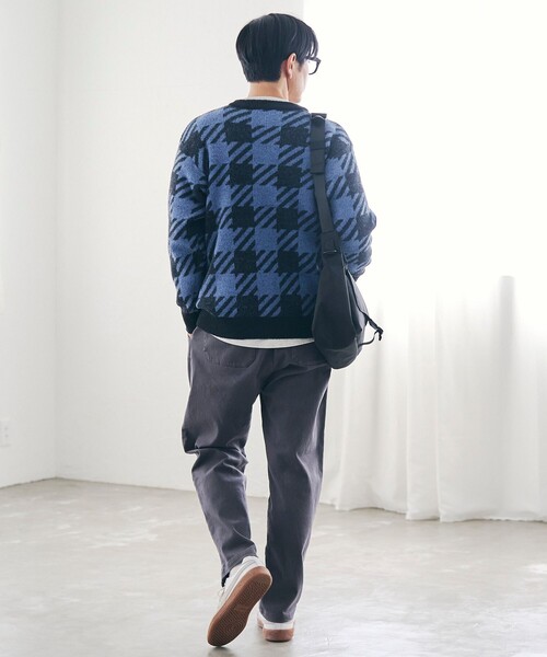 coen（コーエン）の「ショートフェザーニットプルオーバー（ニット/セーター・メンズ・ブラック/ネイビー/ダークグレー/コバルトブルー・S/M/L/XL）」の9枚目の写真