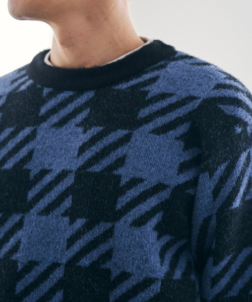 coen（コーエン）の「ショートフェザーニットプルオーバー（ニット/セーター・メンズ・ブラック/ネイビー/ダークグレー/コバルトブルー・S/M/L/XL）」の10枚目の写真