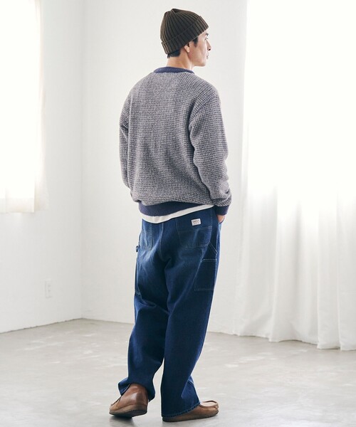 coen（コーエン）の「ショートフェザーニットプルオーバー（ニット/セーター・メンズ・ブラック/ネイビー/ダークグレー/コバルトブルー・S/M/L/XL）」の18枚目の写真