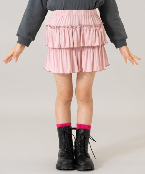 セール】カットティアードキュロット（スカート）｜and D. petit main