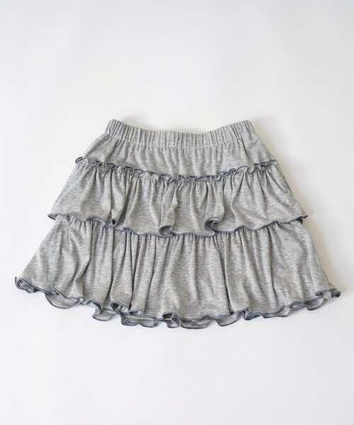 and D. petit main（アンドディープティマイン）の「カットティアードキュロット（スカート・キッズ・ブラック/ピンク/トップグレー・90cm/120cm/140cm/100cm/110cm/130cm）」の17枚目の写真