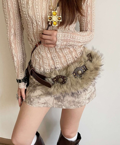 ファー ベルト（ベルト）｜DEVICE（デバイス）のファッション通販