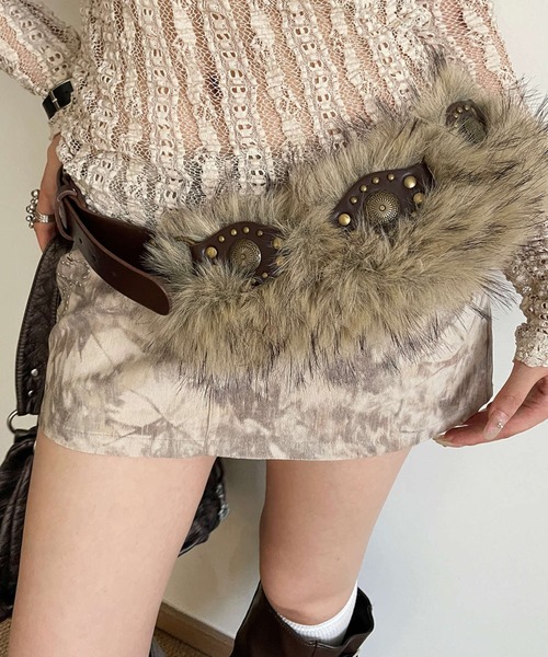 ファー ベルト（ベルト）｜DEVICE（デバイス）のファッション通販