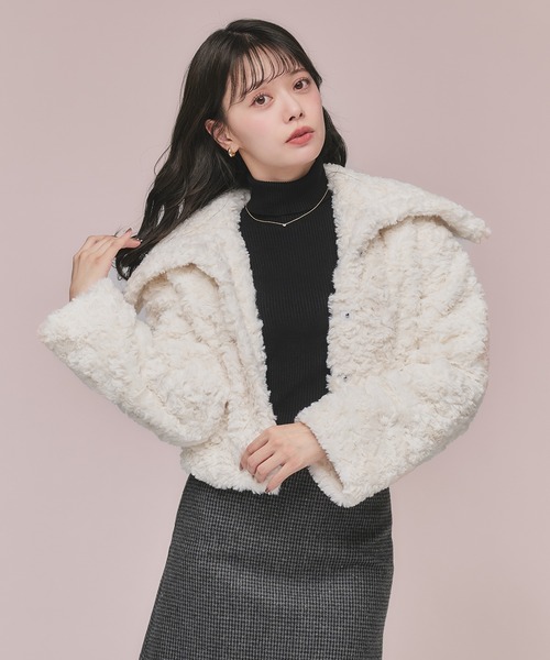 fupel（フぺル）の「short length poodle fur coat / ショート丈