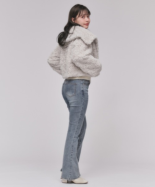 short length poodle fur coat / ショート丈プードルファーコート