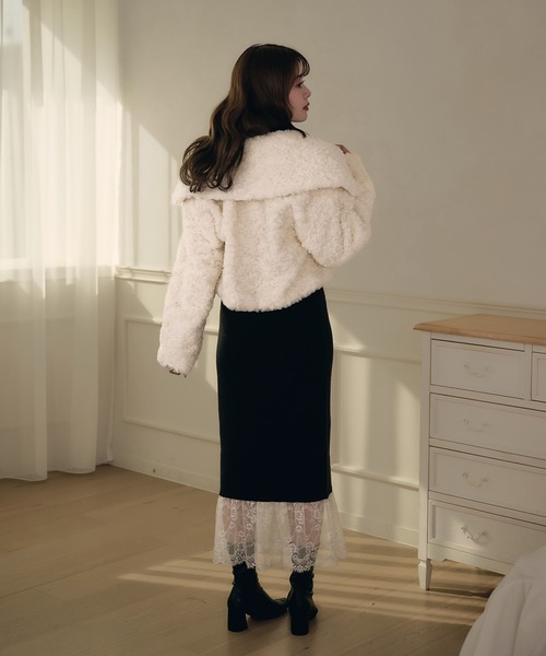ジャケット・アウター S poodle fur coat long theredthread THEREDTHREAD / ザレッドスレッド】S poodle fur coat long