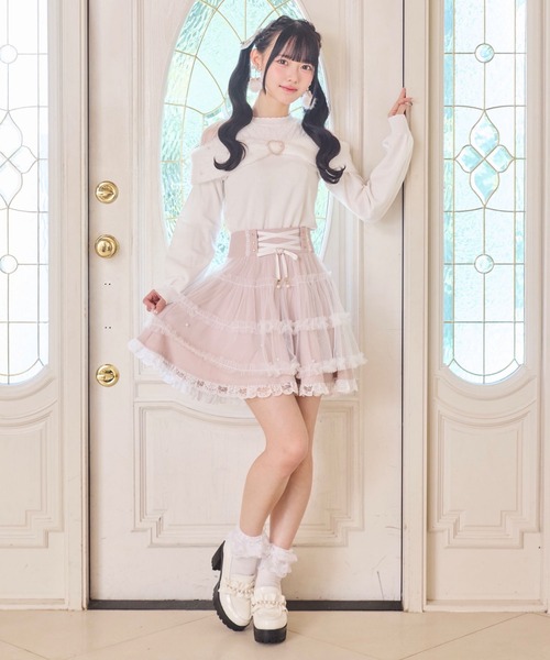 ROJITA(ロジータ)の「リボンデザインニットトップス(ニット/セーター・レディース・ピンク/ホワイト/ブラック・FREE)」の8枚目の写真