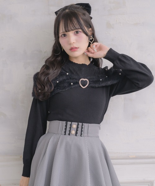 ROJITA(ロジータ)の「リボンデザインニットトップス(ニット/セーター・レディース・ピンク/ホワイト/ブラック・FREE)」の12枚目の写真