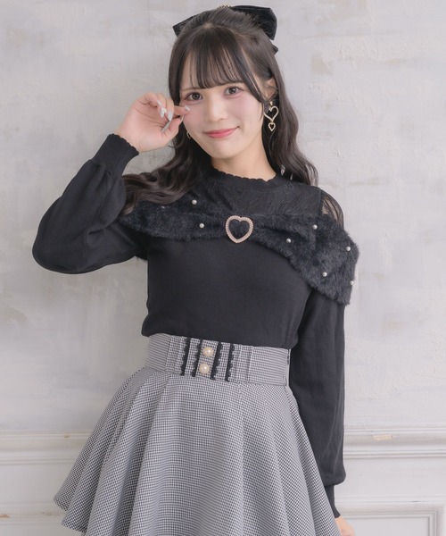 ROJITA(ロジータ)の「リボンデザインニットトップス(ニット/セーター・レディース・ピンク/ホワイト/ブラック・FREE)」の13枚目の写真