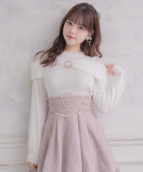 ROJITA(ロジータ)の「リボンデザインニットトップス(ニット/セーター・レディース・ピンク/ホワイト/ブラック・FREE)」の21枚目の写真