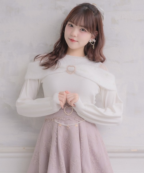 ROJITA(ロジータ)の「リボンデザインニットトップス(ニット/セーター・レディース・ピンク/ホワイト/ブラック・FREE)」の22枚目の写真
