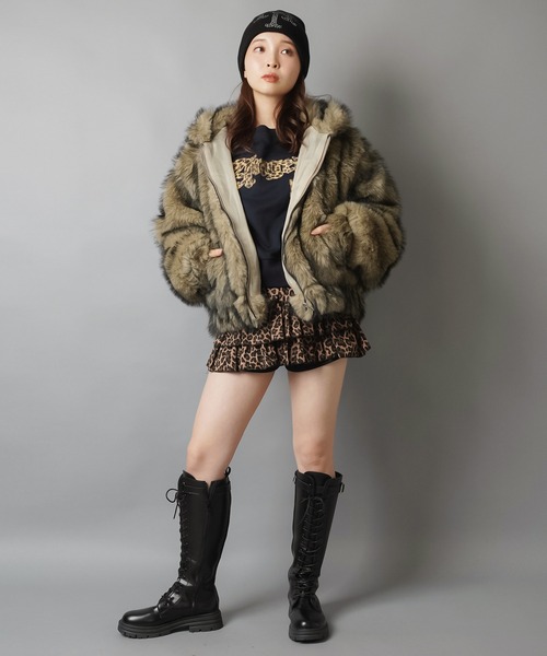 グルーミー　ファーブルゾン　スピンズ【急な支出のため期間限定値下げ！】 ボリューム感がかわいすぎ！高見えフェイクファーブルゾン/コート