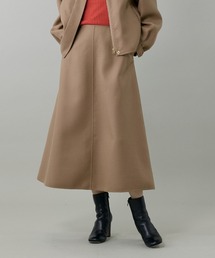 INED | 梳毛接結リバー ダブルフェイスAラインスカート【セットアップ対応】(スカート)